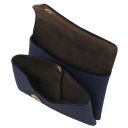 Portamonete in Pelle Blu scuro TL142572