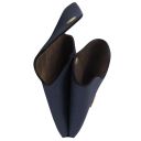 Portamonete in Pelle Blu scuro TL142572
