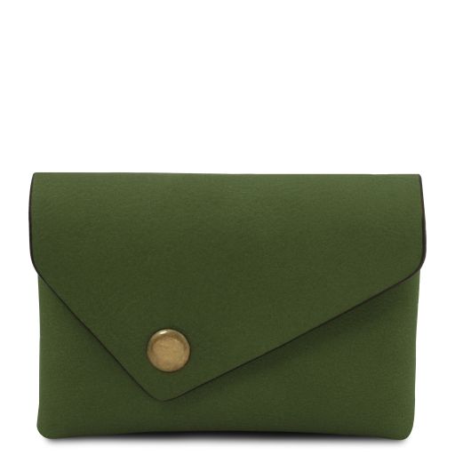 Portamonete in Pelle Verde TL142572
