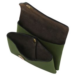 Portamonete in Pelle Verde TL142572