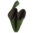 Portamonete in Pelle Verde TL142572