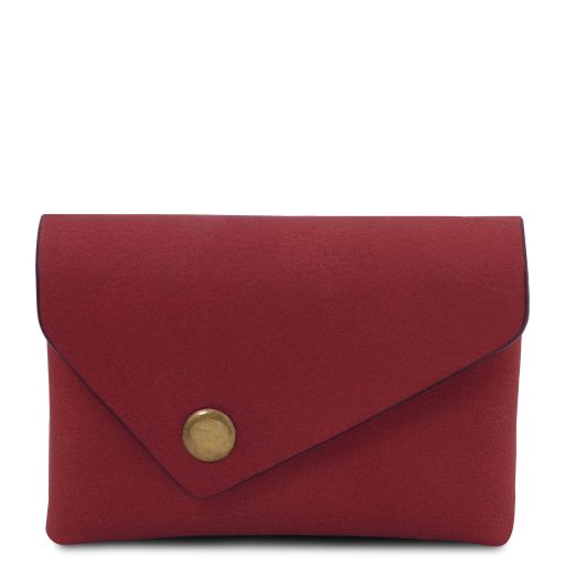 Portamonete in Pelle Rosso TL142572