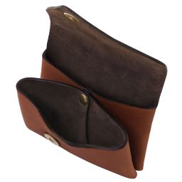 Portamonete in Pelle Marrone TL142572