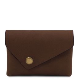 Monedero de Piel Marrón oscuro TL142572