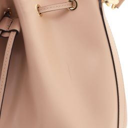 Vittoria Leather Secchiello bag Champagne TL141587