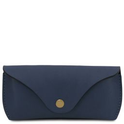 Leather Glasses Case Dark Blue TL142571