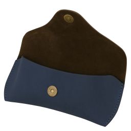 Leather Glasses Case Dark Blue TL142571