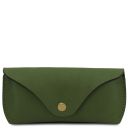 Leather Glasses Case Green TL142571