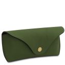 Leather Glasses Case Green TL142571