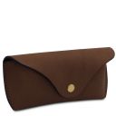 Leather Glasses Case Dark Brown TL142571
