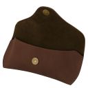 Leather Glasses Case Dark Brown TL142571