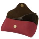 Leather Glasses Case Red TL142571