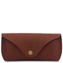 Leather Glasses Case Brown TL142571