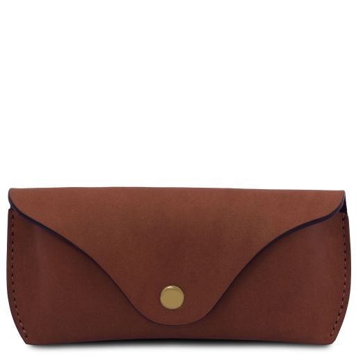Leather Glasses Case Brown TL142571