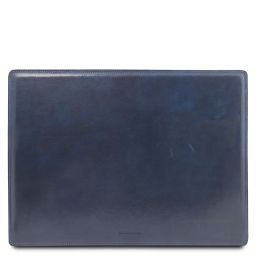 Sottomano da Scrivania in Pelle Blu scuro TL142112