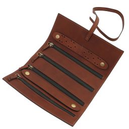 Leather Jewellery Case Brown TL142625