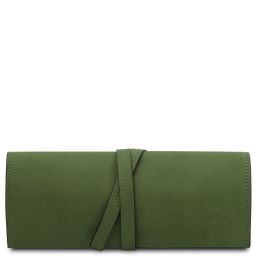 Leather Jewellery Case Green TL142625