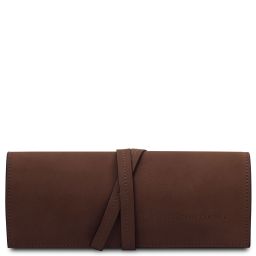 Leather Jewellery Case Dark Brown TL142625