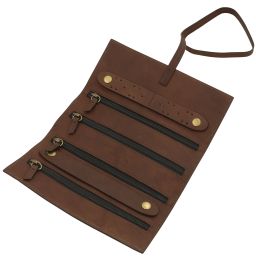 Leather Jewellery Case Dark Brown TL142625