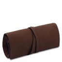 Leather Jewellery Case Dark Brown TL142625