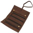 Leather Jewellery Case Dark Brown TL142625