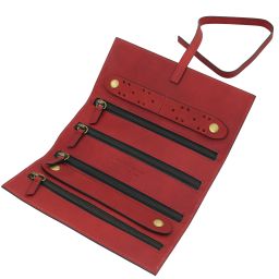 Leather Jewellery Case Red TL142625