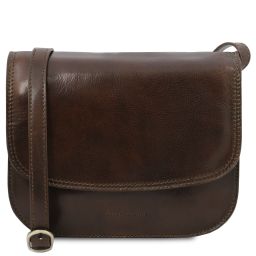 Greta Bolso de Señora en Piel Marrón oscuro TL141958