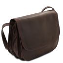 Greta Lady Leather bag Dark Brown TL141958