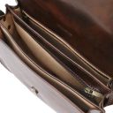 Greta Lady Leather bag Dark Brown TL141958