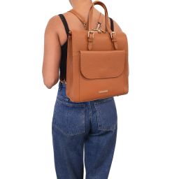 TL Bag Zaino da Donna in Pelle Talpa chiaro TL142211