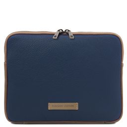 Porta Tablet in Pelle Morbida Blu scuro TL142593