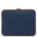 Porta Tablet in Pelle Morbida Blu scuro TL142593