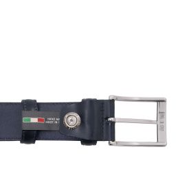 Elegant Brushed Leather Belt 35mm Темно-синий TL142538