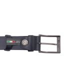 Eleganter Gebürsteter Ledergürtel 35mm Dunkelblau TL142539