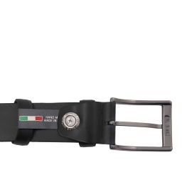 Elegant Brushed Leather Belt 35mm Черный TL142539