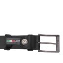 Eleganter Gebürsteter Ledergürtel 35mm Schwarz TL142539