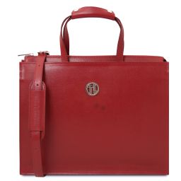 Palermo Damen - Aktentasche aus Saffiano Leder 3 Fächer Rot TL141369