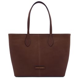 Essenza Leather Shoulder bag Темно-коричневый TL142612