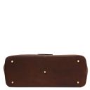 Essenza Schultertasche aus Leder Dunkelbraun TL142612