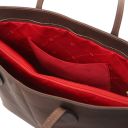 Essenza Schultertasche aus Leder Dunkelbraun TL142612