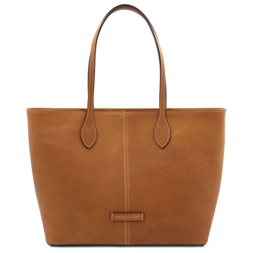 Essenza Leather Shoulder bag Natural TL142612