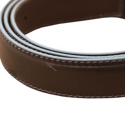 Ceinture Casual en Cuir 35mm Avec Bords Bleu Clair Marron foncé TL142642