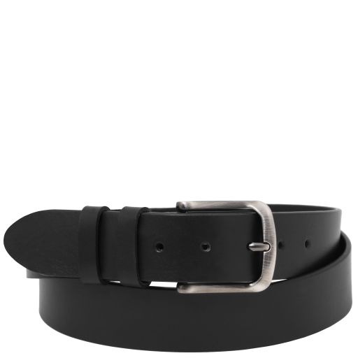 Handcrafted Leather Belt 40mm for Jeans Black TL142643