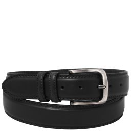 Classic Tuscan Padded Leather Belt 40mm Black TL142644