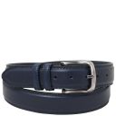 Classic Tuscan Padded Leather Belt 40mm Dark Blue TL142644