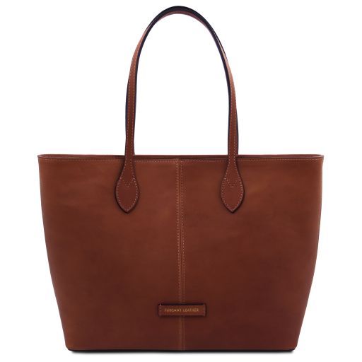 Essenza Leather Shoulder bag Brown TL142612