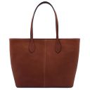 Essenza Leather Shoulder bag Brown TL142612
