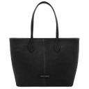 Essenza Leather Shoulder bag Black TL142612