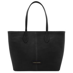 Essenza Leather Shoulder bag Black TL142612