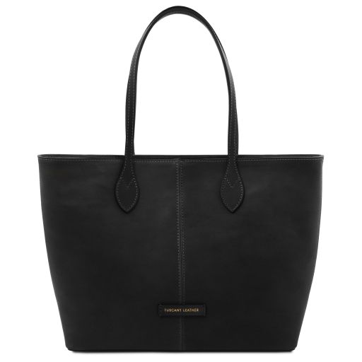 Essenza Leather Shoulder bag Black TL142612